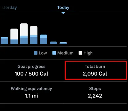 What Does Oura Ring Track_Daily Calories Burn