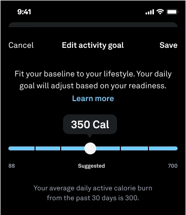 How To Change Activity Goal On Oura Ring On iOS And Android?_Choose A Baseline Goal