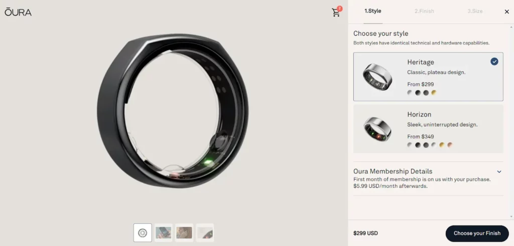 How To Get Oura Ring Gen3 Sizing Kit?_Choose Oura Ring Style