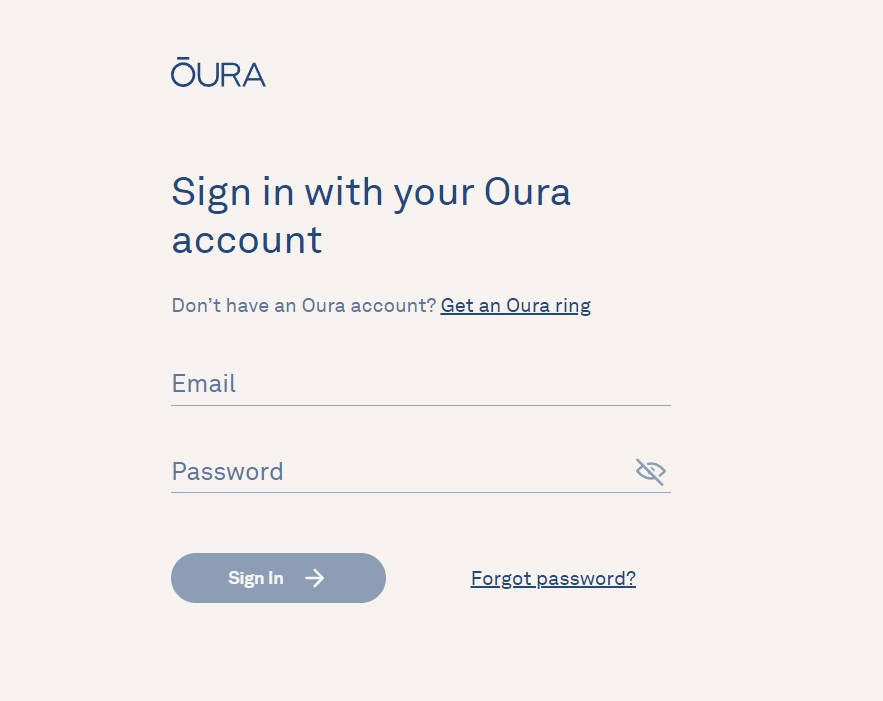 How To Sync Oura Ring With Cloud On Android Or iOS?_Sign In On Oura On Web