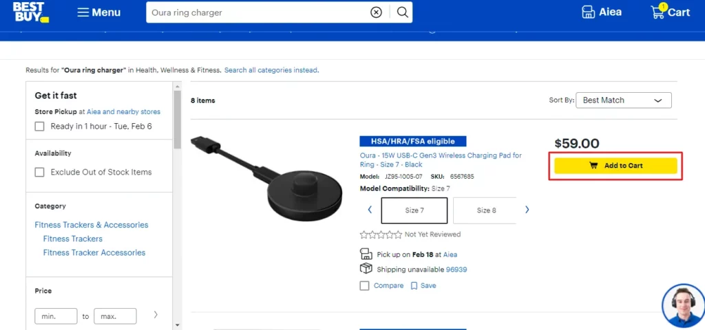 How To Get Oura Ring Charger Replacement On BestBuy?_Add To Cart
