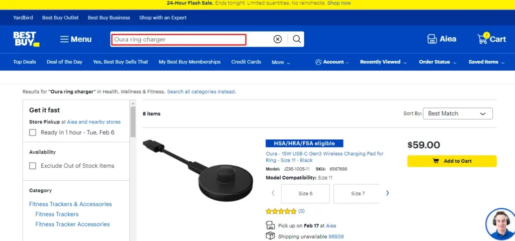 How To Get Oura Ring Charger Replacement On BestBuy?_Search For Oura Ring Charger