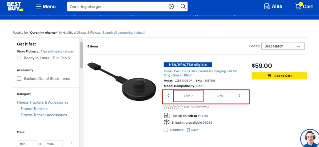 How To Get Oura Ring Charger Replacement On BestBuy?_Select Oura Ring Size