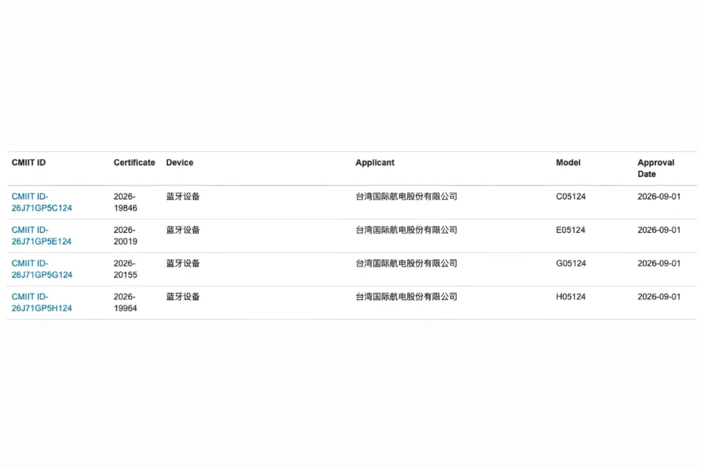 Garmin's China Listing ; Garmin CIRQA Ring