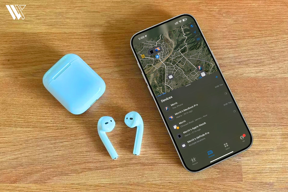 Why aripods are not showing on find my