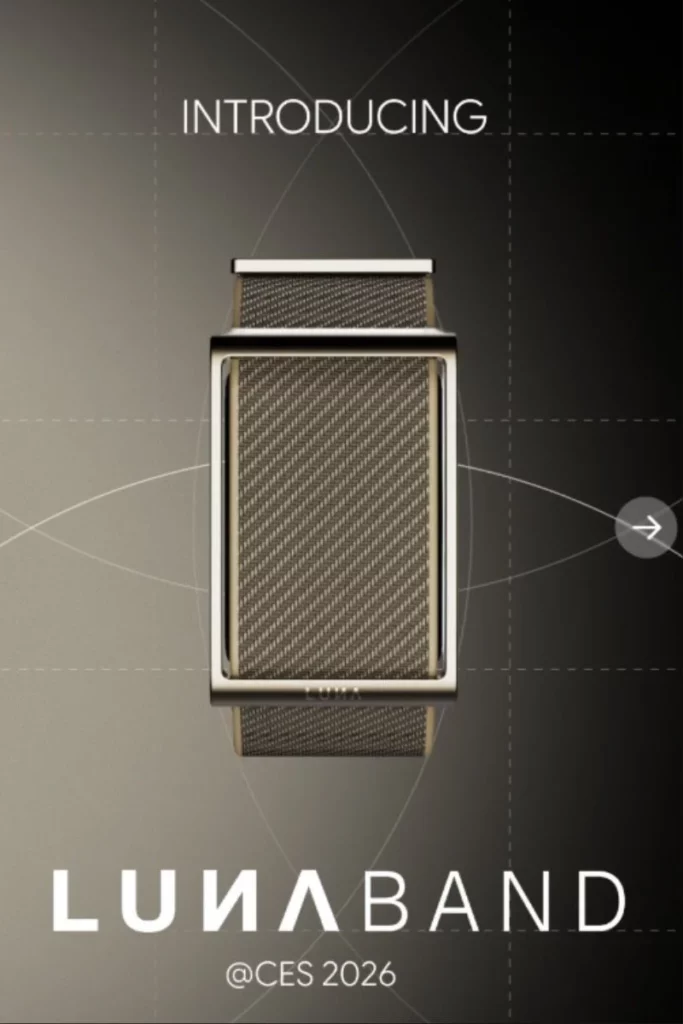 Luna band at CES 2026; Luna band launch