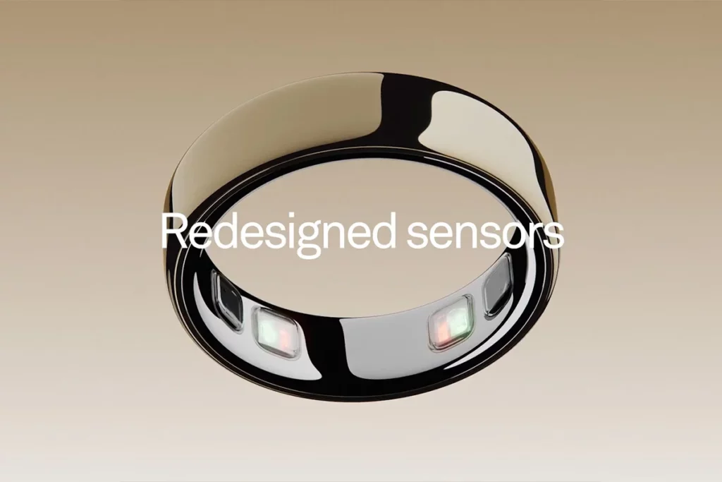 Redesigned Sensor on Oura Ring 5; Oura Ring 5 Launch
