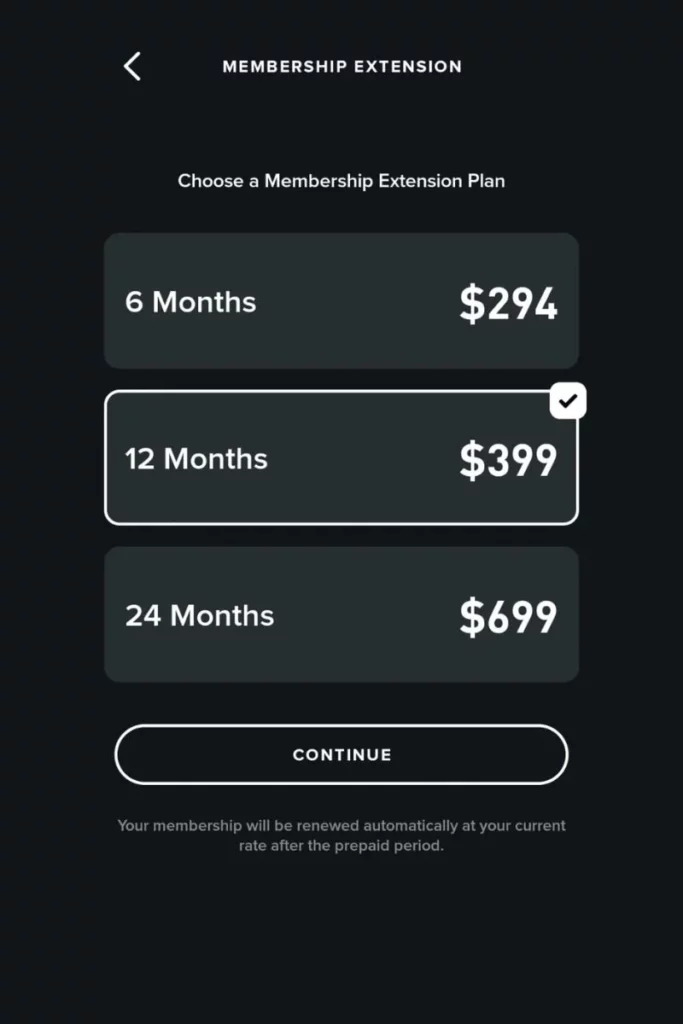 WHOOP membership extension in Australia; WHOOP new pricing news