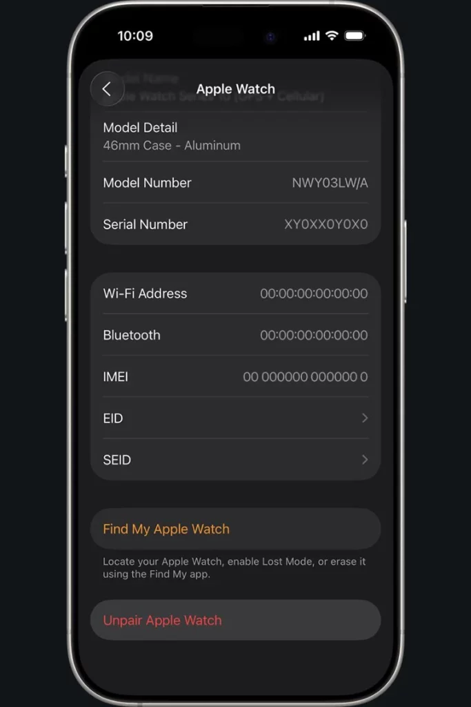unpair apple watch from iphone; how to unpair apple watch from old phone