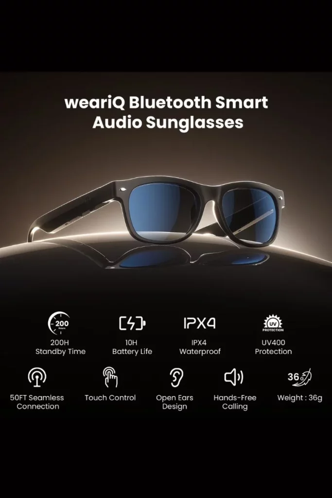 weariQ smart audio glasses; weariq smart glasses