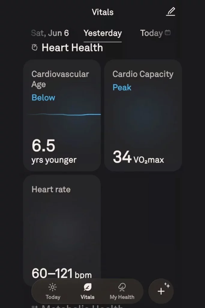 Oura Ring 5 Vitals; oura ring 5 vs galaxy ring