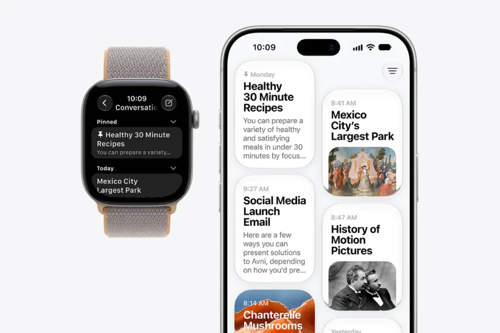Apple Watch Series 12 concersation in Siri app; Apple Watch Series 12
